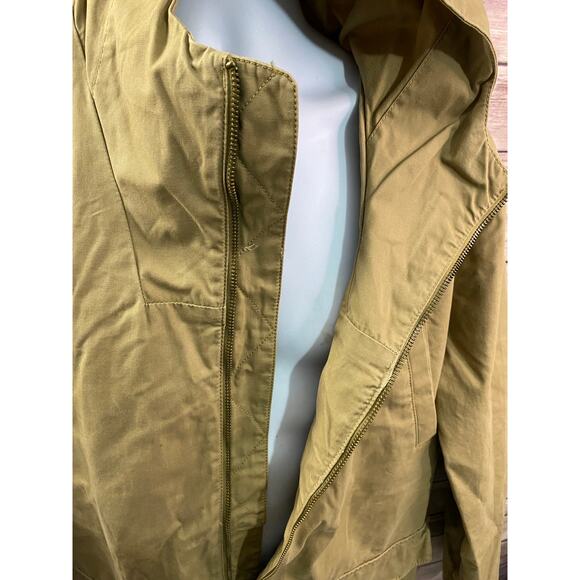 Gap Mens XXL Hooded Fatigue Tan Military Field Utility Chore Jacket 26x32 - Picture 8 of 10